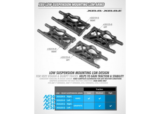 Rear Left Low Suspension Mounting LSM Arms