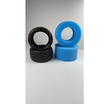 NONSLIP Rear Red (Soft) 1/10 Tire & Inserts