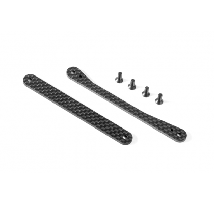 XB8 Graphite Braces for Chassis Side Guards - Set