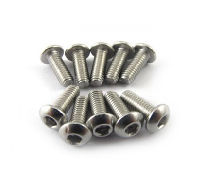 Hex Button Head Steel Screw M3X8 10 PC